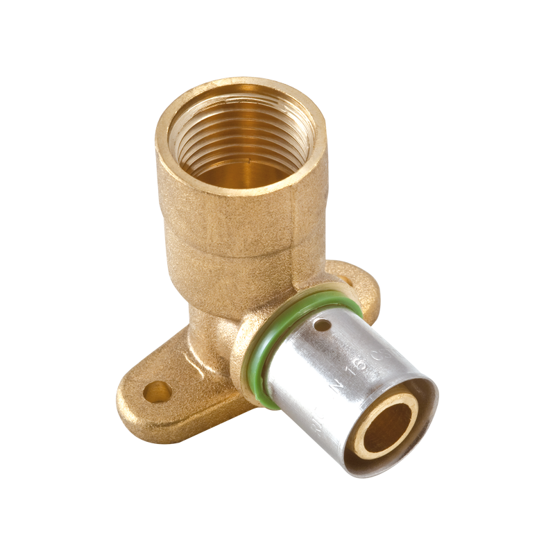 Coude applique long à sertir