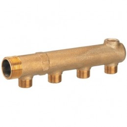 Collecteur 3/4 avec purge 3/8 F Entraxe 50mm, sortie 1/2