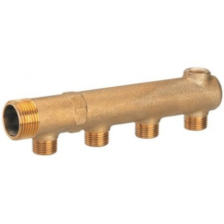 Collecteur 3/4 avec purge 3/8 F Entraxe 50mm, sortie 1/2