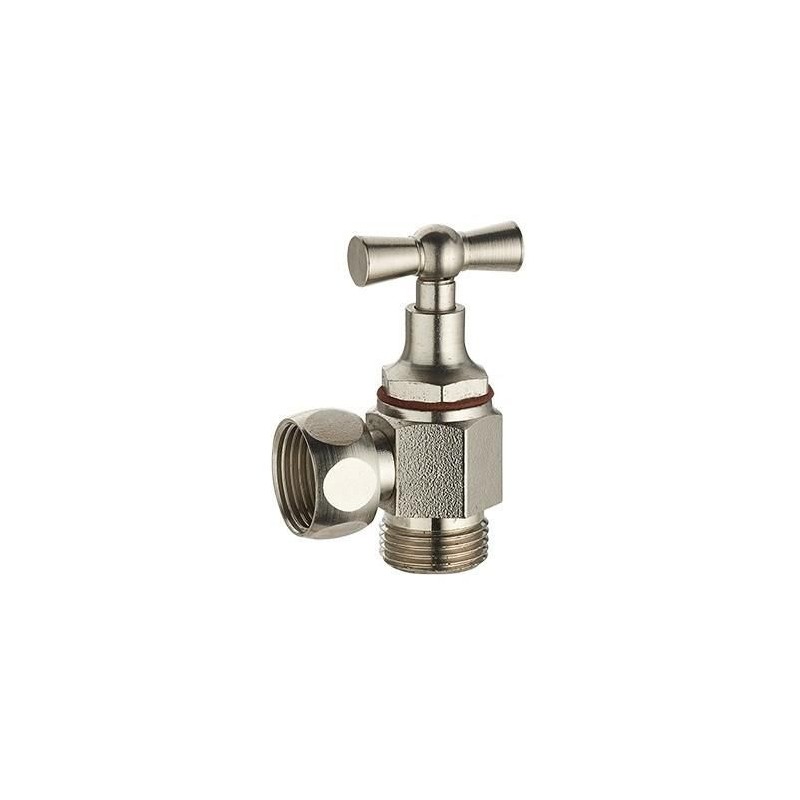 Robinet WC équerre MF 3/8 chromé - presse étoupe
