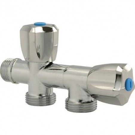 Robinet machine à laver double droit