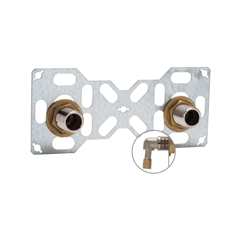 Platine douche à glissement