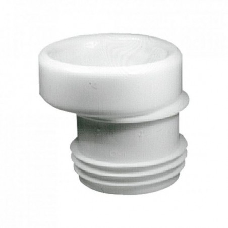 Pipe WC male manchon excentré