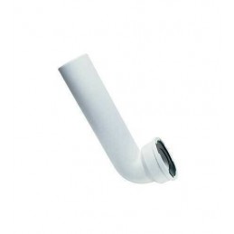 Pipe WC male de 400mm coudé