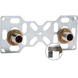 Platine de douche coudes à glissement (sorties mâles)