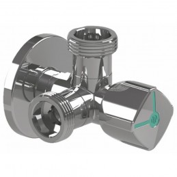 Robinet machine double anticalcaire - Faible encombrement